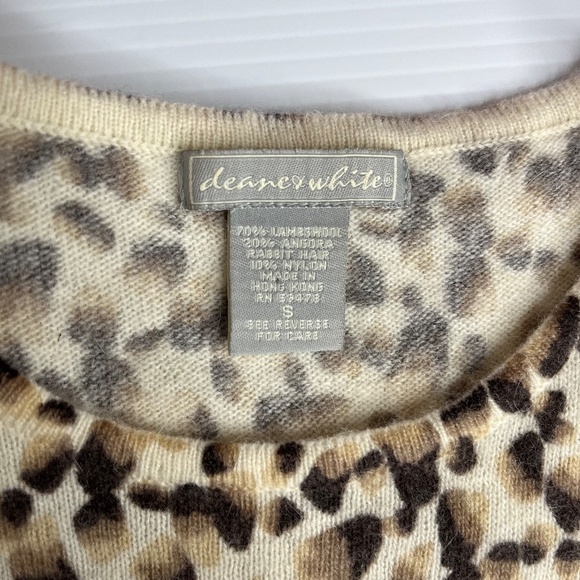 Deane & White 2 pc LS Sweater and Sleeveless Top Lambswool Rabbit Hair Sz Small - Picture 11 of 12